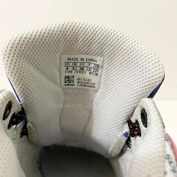 Adidas Hard Court  High J Athletic Sneakers Youth Size 4 - Picture 6 of 16